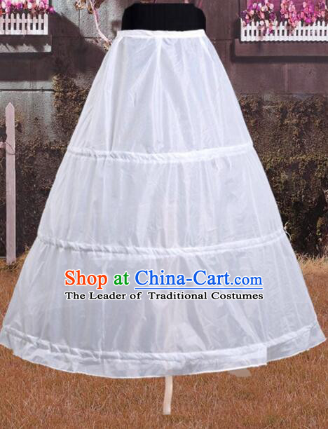 Wedding Crinoline For Bride Band Bubble Skirt Steel Circle Support Inner skirt for Full Dress