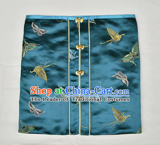 Traditional Chinese Ancient Costume Princess Embroidered Silk Wrapped Chest, Asian China Ming Dynasty Hanfu Green Vest Clothing for Women