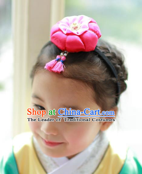 Traditional Korean Hair Accessories Tassel Hair Clasp, Asian Korean Fashion Headwear Headband for Kids
