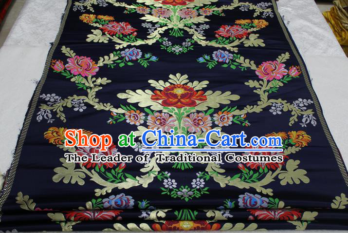 Chinese Traditional Ancient Costume Palace Pattern Cheongsam Nanjing Brocade Tang Suit Fabric Hanfu Material