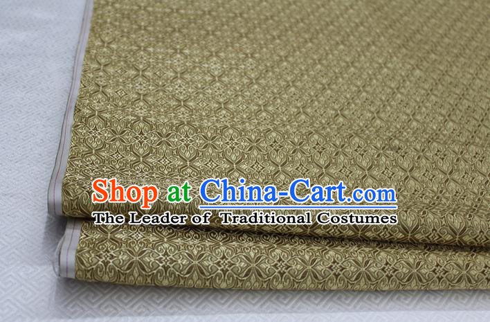 Chinese Traditional Ancient Costume Palace Pattern Cheongsam Curtain Bronze Brocade Tang Suit Fabric Hanfu Material