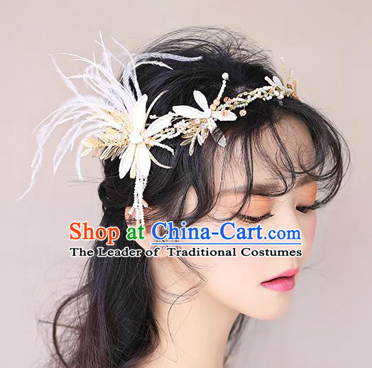 Chinese Traditional Bride Hair Jewelry Accessories Wedding Baroque Retro Dragonfly Hair Clasp for Women