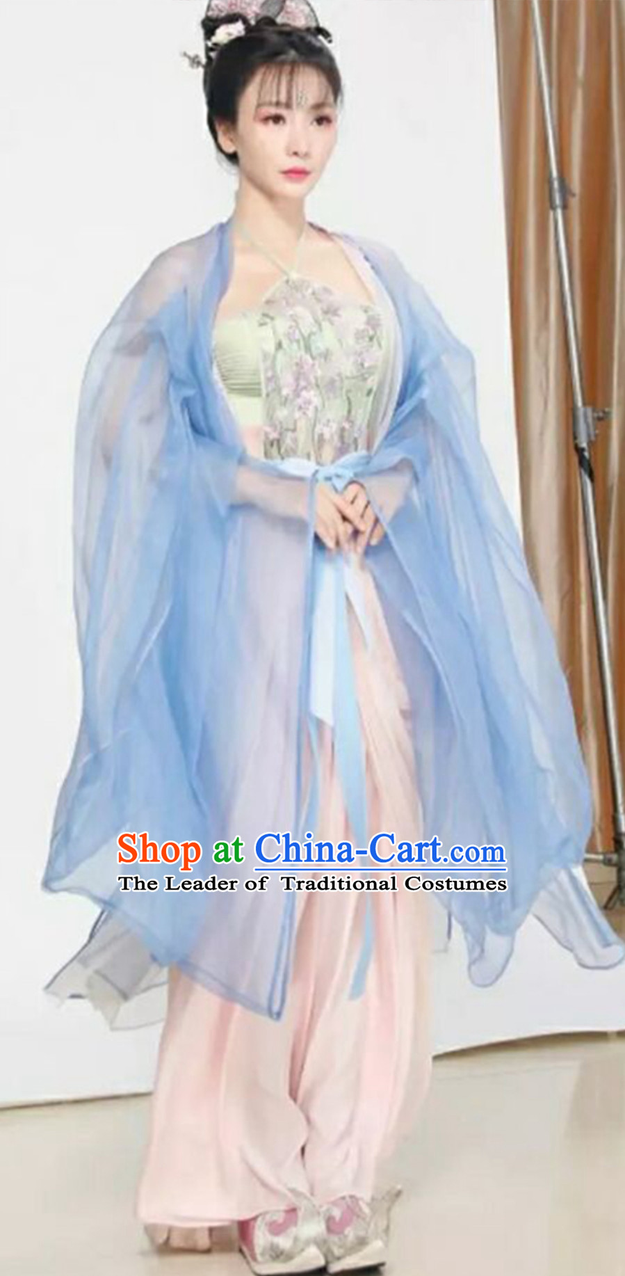 Ancient Chinese Beauty Hanfu Maid Clothing Costume