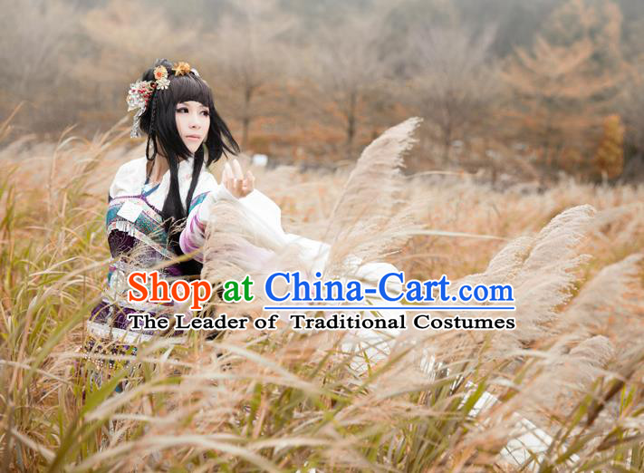 Traditional Asian Chinese Princess Costume, Elegant Hanfu Dance Dress, Chinese Imperial Princess Tailing Embroidered Clothing, Chinese Fairy Princess Empress Cosplay Costumes for Women