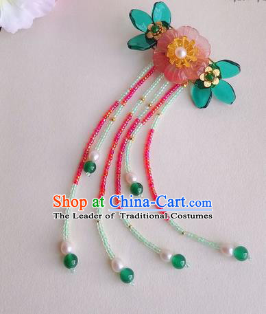 Traditional Handmade Chinese Ancient Princess Classical Accessories Jewellery Coloured Glaze Hair Sticks Hair Jewellery, Hair Fascinators Hairpins for Women