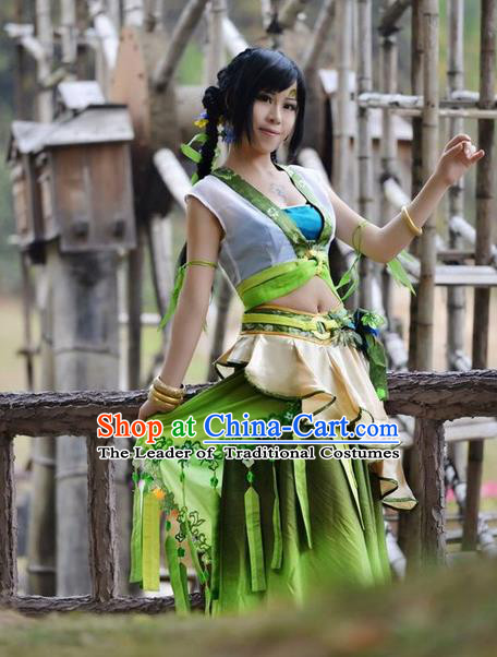 Chinese Cartoon Character Cosplay Costumes Complete Set for Women