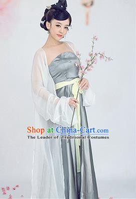 Traditional Ancient Chinese Imperial Emperess Costume, Chinese Tang Dynasty Dance Dress, Chinese Peri Imperial Lady Hanfu Clothing for Women