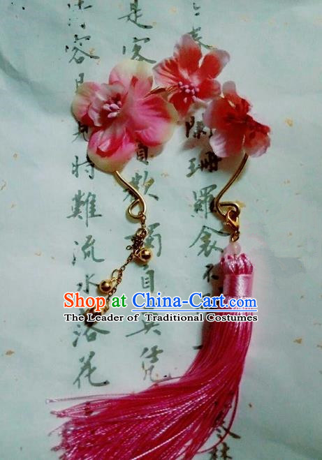 Traditional Handmade Chinese Ancient Classical Accessories Silk Flowers Bangle, Han Dynasty Hanfu Bracelet for Women