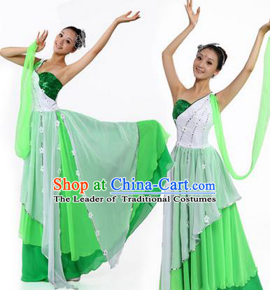 Traditional Chinese Yangge Fan Dancing Costume, Modern Opening Dance Costume, Classic Dance Folk Lotus Dance Yangko Costume Drum Dance Clothing for Women