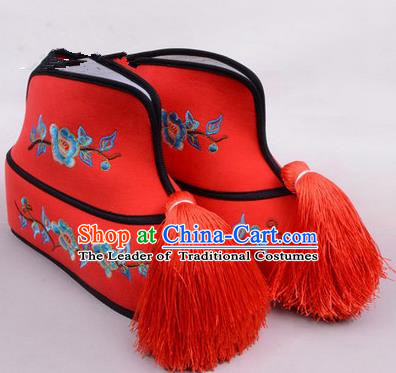 Chinese Ancient Peking Opera Embroidered Shoes Traditional Chinese Beijing Opera Props Boots