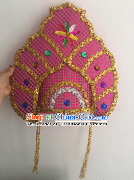 Top Grade Professional Stage Show Halloween Headpiece Hat, Brazilian Rio Carnival Samba Opening Dance Headwear Headdress