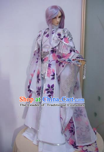 Traditional Ancient Swordsman Prince Costumes Complete Set, China Ancient Cosplay Chivalrous Expert Outfit for Men for Kids