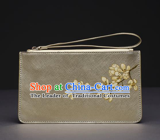 Traditional Handmade Asian Chinese Element Printing Wallet National Handbag Purse for Women