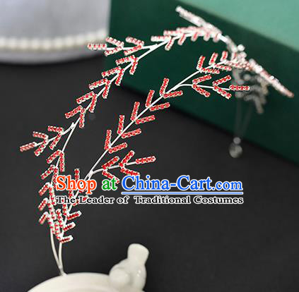 Top Grade Handmade Chinese Classical Hair Accessories Princess Wedding Crystal Hair Clasp Hair Stick Bride Headwear for Women