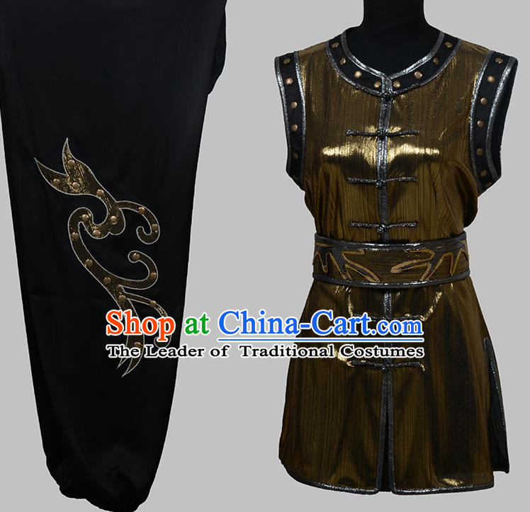 Top Grade Martial Arts Costume Kung Fu Training Clothing, Tai Ji Embroidery Long Fist Uniform Gongfu Wushu Costume for Women for Men
