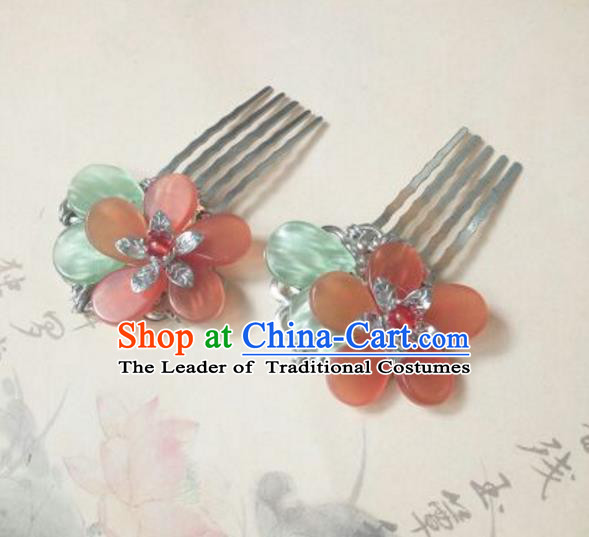 Traditional Handmade Chinese Ancient Classical Hanfu Hair Accessories Hair Comb, Princess Palace Lady Hairpins for Women