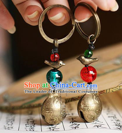 Chinese Handmade Classical Accessories Hanfu Bells Key Ring for Women for Men