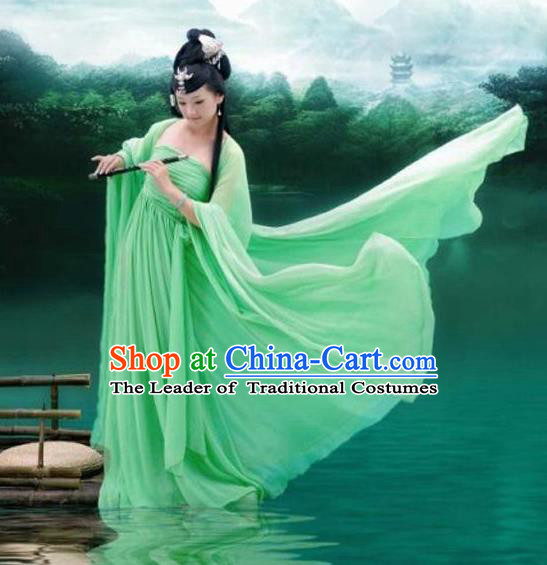 Traditional Ancient Chinese Imperial Consort Hanfu Fairy Embroidery Costume, Chinese Tang Dynasty Palace Lady Elegant Dress Clothing