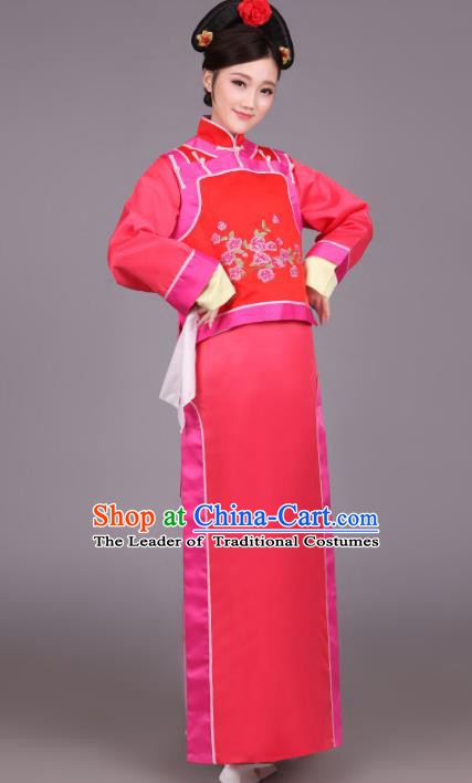 Traditional Chinese Ancient Manchu Imperial Princess Costume, China Qing Dynasty Palace Lady Clothing for Women