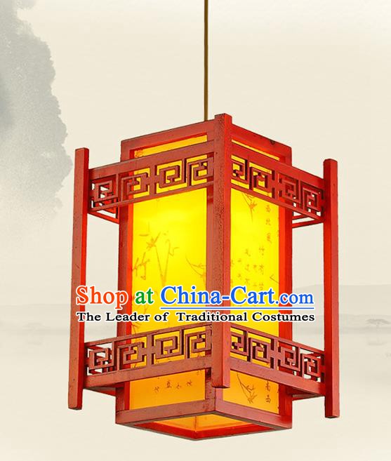 Traditional Chinese Handmade Carving Lantern Classical Palace Lantern China Ceiling Palace Lamp