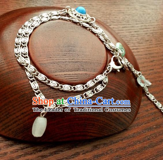 Traditional Handmade Chinese Ancient Classical Accessories Bracelets Tassel Chain Bracelet for Women