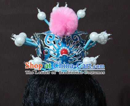 Traditional Chinese Handmade Hair Accessories Beijing Opera Niche Hairdo Crown Headwear for Men