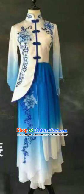 Chinese Traditional Folk Dance Costume Classical Dance Clothing for Women