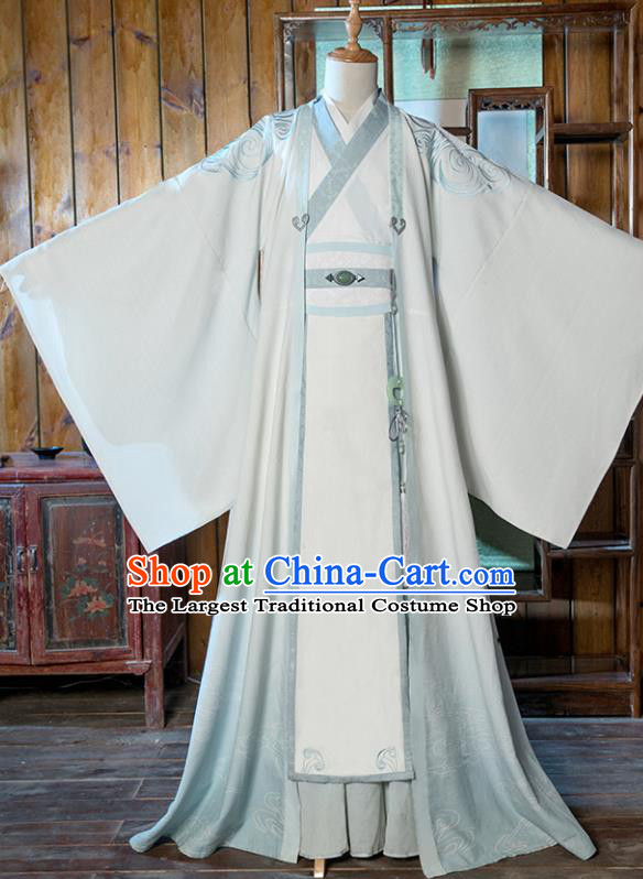 Chinese Traditional Cosplay Taoist Costumes Ancient Nobility Childe Swordsman Clothing for Men