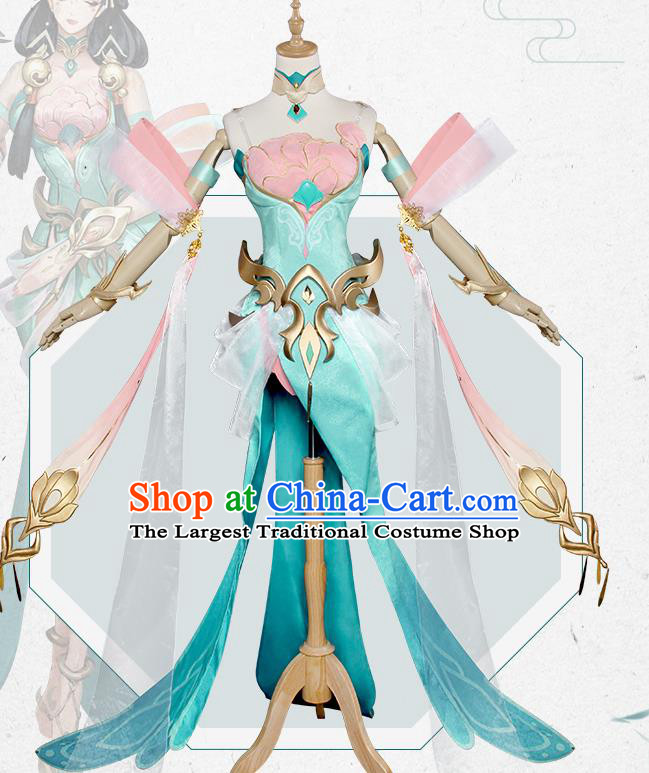 Chinese Traditional Cosplay Peri Costumes Ancient Swordswoman Hanfu Clothing for Women