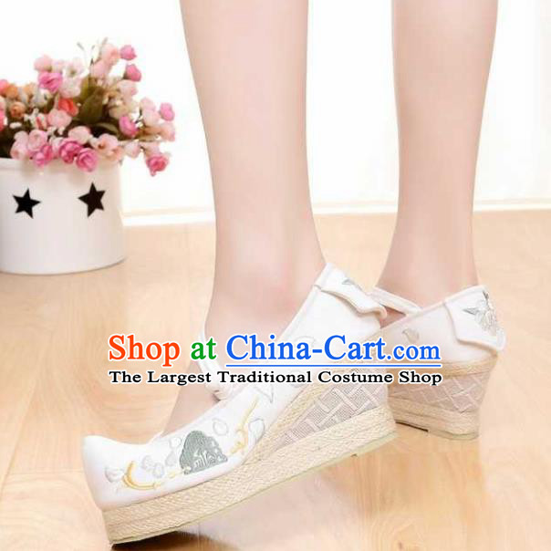 Chinese National Shoes Traditional Cloth Shoes Hanfu Shoes Embroidered Shoes