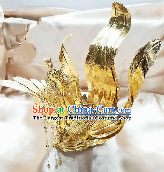 Chinese Ancient Ming Dynasty Princess Hair Accessories Bride Phoenix Hairpins for Women
