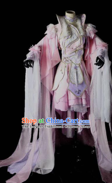 Traditional Chinese Cosplay Peri Costumes Ancient Princess Embroidered Hanfu Dress for Women