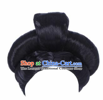 Traditional Chinese Handmade Wigs Sheath Hair Accessories Ancient Palace Lady Chignon for Women
