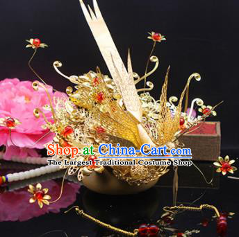 Chinese Traditional Handmade Phoenix Hairpins Ancient Wedding Hanfu Hair Accessories for Women