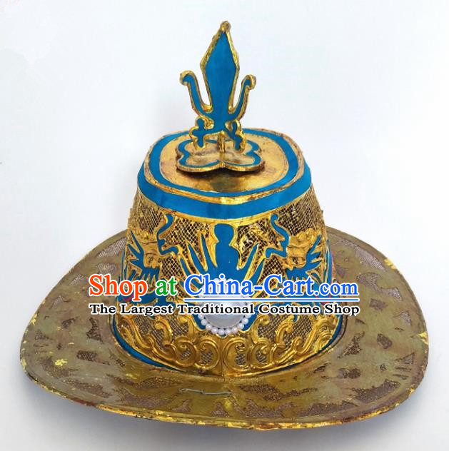 Chinese Traditional Peking Opera Warrior Hat Ancient General Helmet for Adults