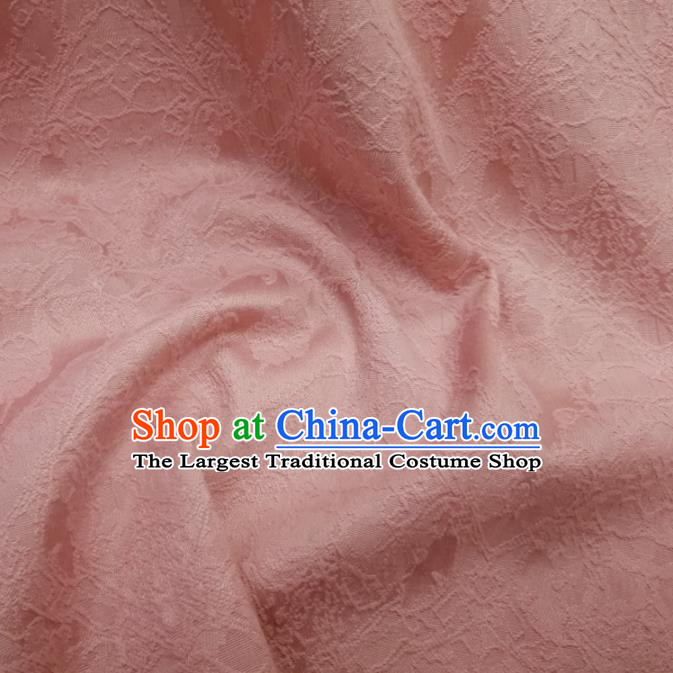 Chinese Royal Pink Brocade Palace Pattern Satin Traditional Silk Fabric Chinese Fabric Asian Material
