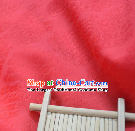 Chinese Royal Red Brocade Palace Pattern Traditional Silk Fabric Chinese Fabric Asian Material