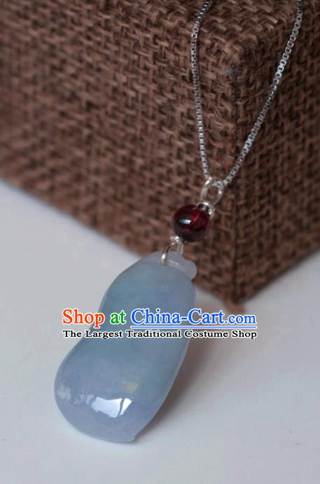 Chinese Traditional Jewelry Accessories Ancient Hanfu Jadeite Necklace for Women