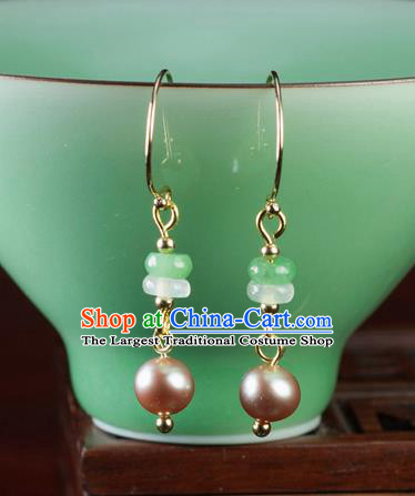 Chinese Traditional Jewelry Accessories Ancient Hanfu Pearl Earrings for Women