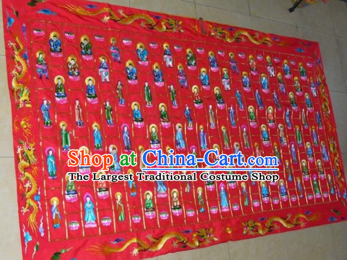 Chinese Traditional Handmade Buddhism Costume Embroidered Cassock