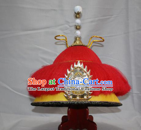 Chinese Traditional Ancient Qing Dynasty Emperor Mandarin Hat for Men