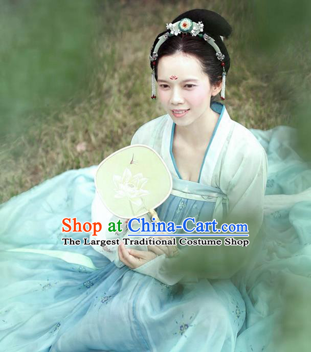 Chinese Ancient Palace Lady Hanfu Han Dynasty Imperial Concubine Queen Embroidered Historical Costumes