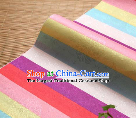 Asian Traditional Drapery Korean Fashion Hanbok Brocade Fabric Silk Fabric Material