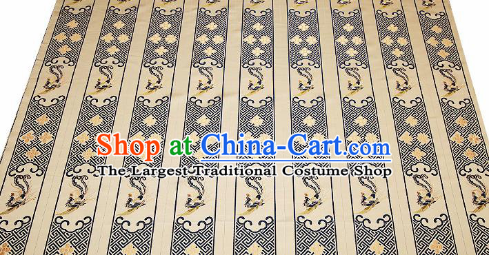 Chinese Traditional Classical Embroidered Navy Phoenix Pattern Design Brocade Fabric Cushion Material Drapery
