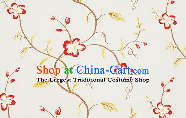 Top Grade Classical Cirrus Flowers Pattern Blue Brocade Chinese Traditional Garment Fabric Cushion Satin Material Drapery