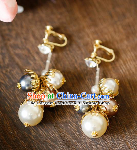 Top Grade Handmade Pearls Earrings Bride Jewelry Accessories for Women