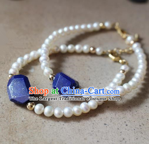 Asian Chinese Traditional Pearls Jewelry Accessories Ancient Hanfu Bracelet for Women