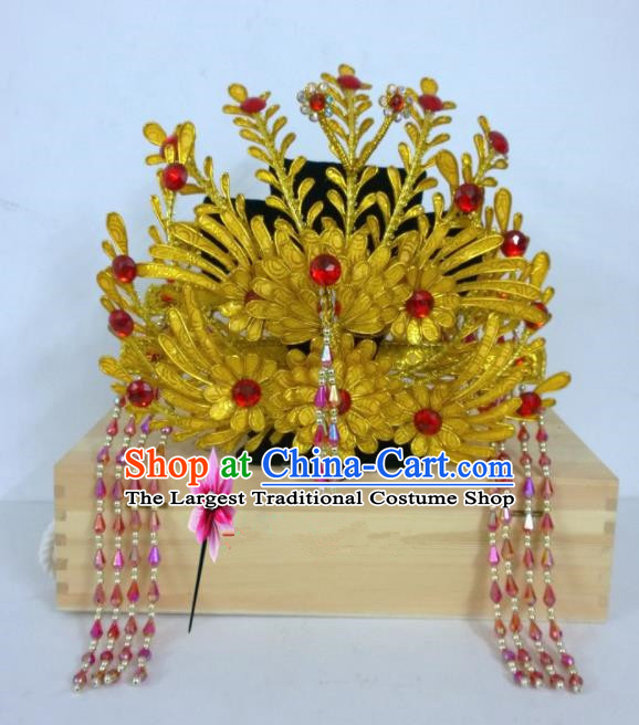 Chinese Classical Beijing Opera Hair Accessories Traditional Ancient Queen Phoenix Coronet for Women
