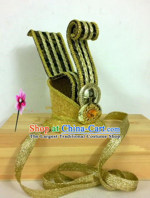Chinese Traditional Hanfu Headdress Ancient Qin Dynasty Prince Tuinga Hairdo Crown for Men