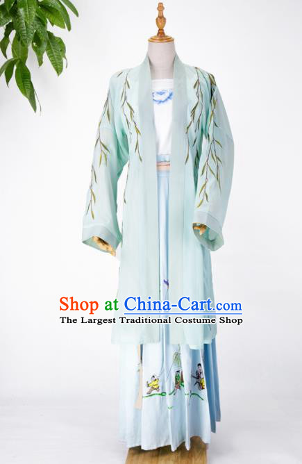 Chinese Ancient Drama Costumes Traditional Song Dynasty Nobility Lady Embroidered Dresses for Women